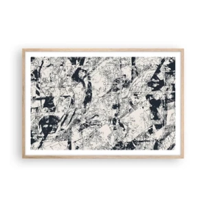 Een poster in een licht eiken lijst - Interpenetratie van tegenstellingen - 91x61 cm