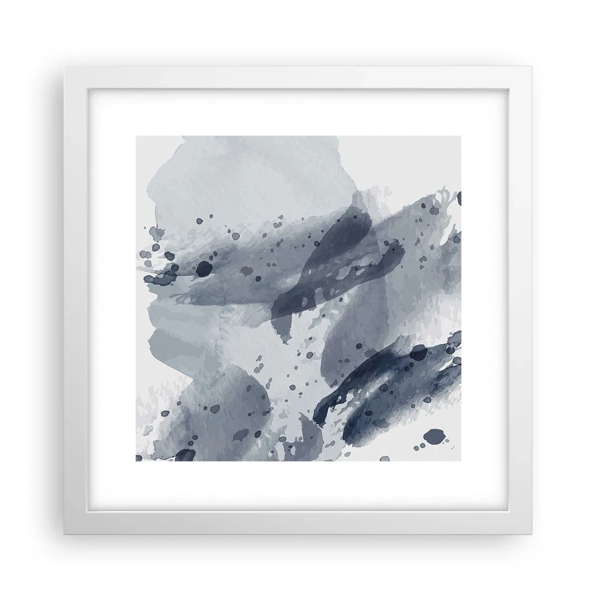 Poster in een witte lijst - Een onderzoek naar de aard van water - 30x30 cm