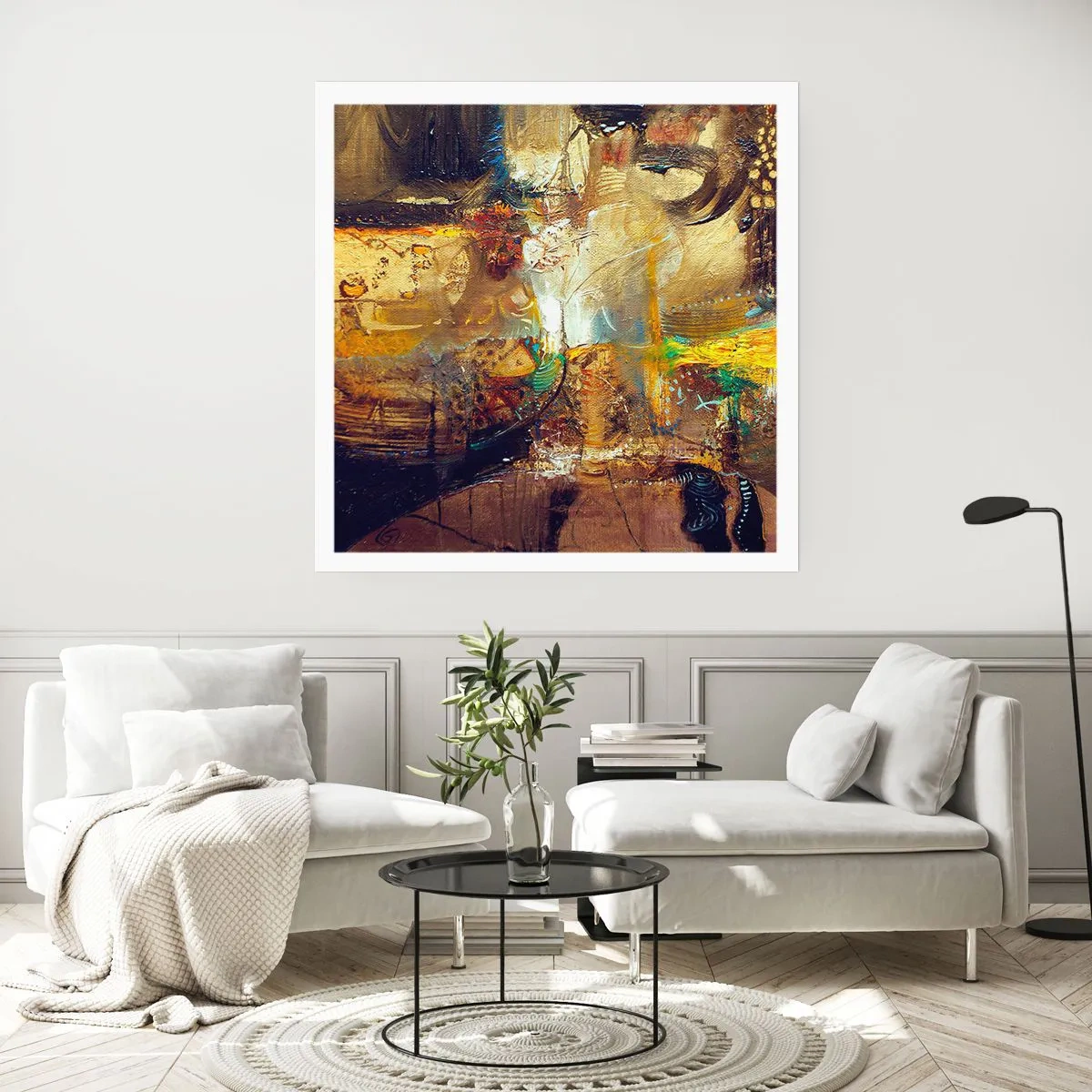 Poster - Koud, warmer, heet - 40x40 cm