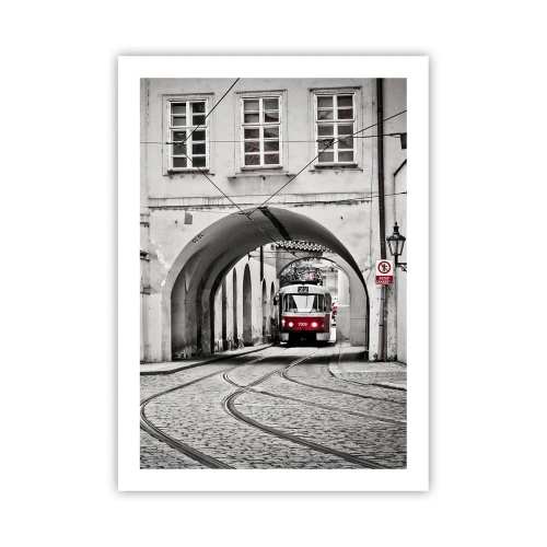 Poster - Door het doolhof van de stad - 50x70 cm