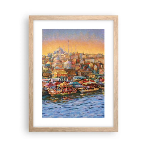 Een poster in een licht eiken lijst - Istanboel verhaal - 30x40 cm