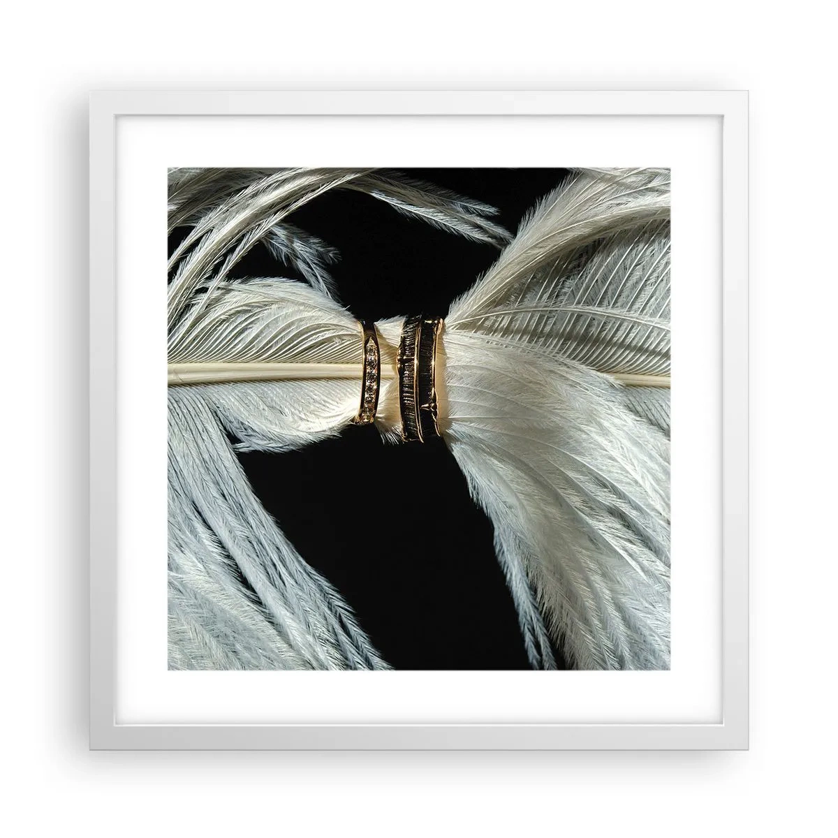 Poster in een witte lijst - ... en ik zal je niet verlaten ... - 40x40 cm