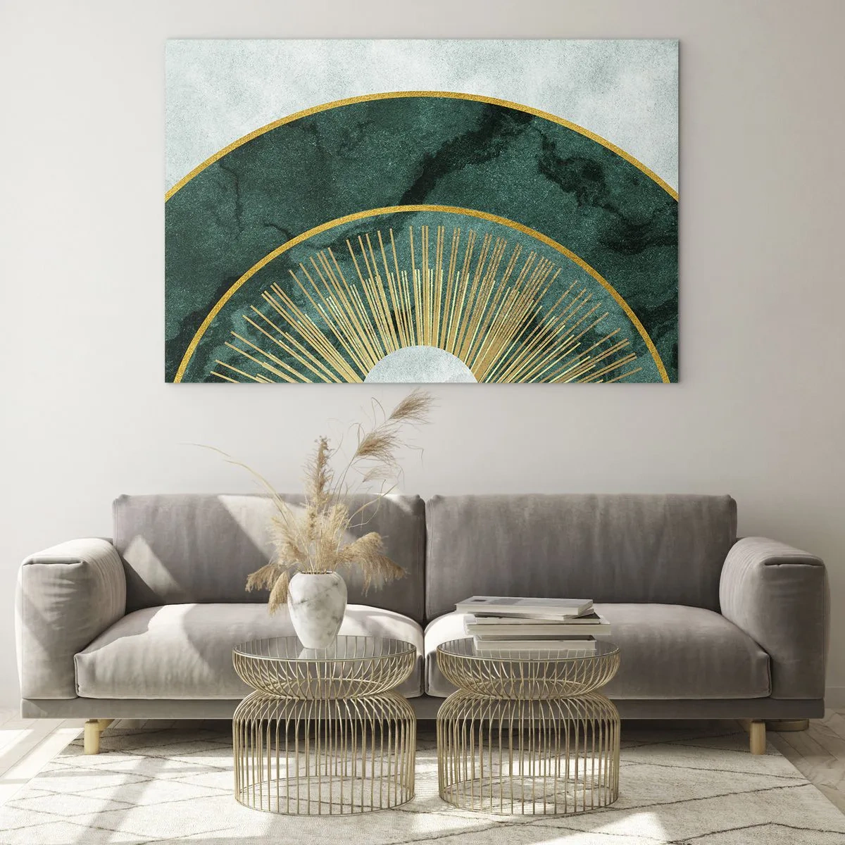 Schilderen op glas - Een ander zonnestelsel - 100x70 cm