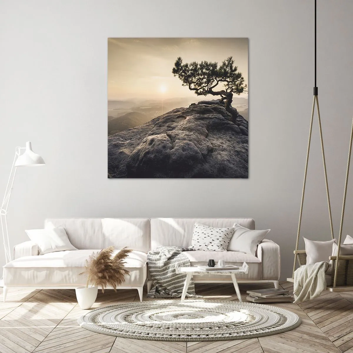 Schilderen op canvas - Het leven wint altijd - 40x40 cm