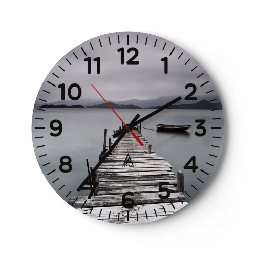 Wandklok - Klok - Je kunt morgen gaan - 40x40 cm