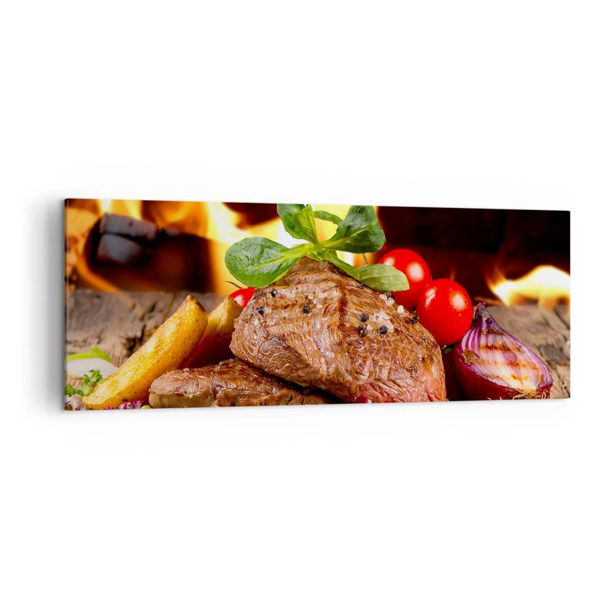 Schilderen op canvas - Opgewekt door hitte - 140x50 cm