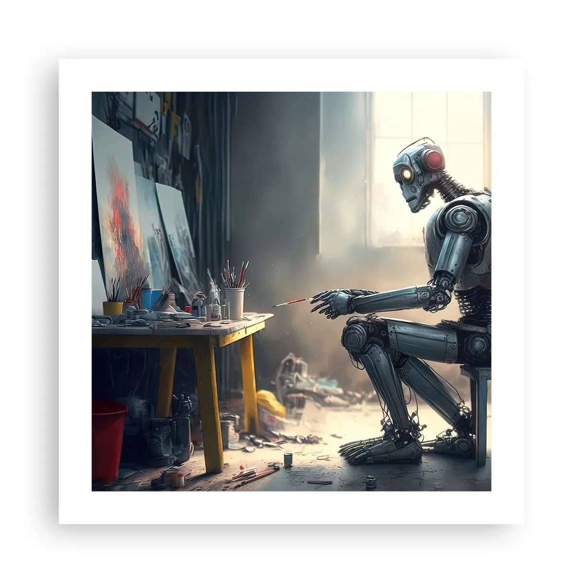 Poster - De scheppingsdaad - 50x50 cm