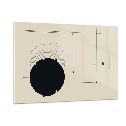 Schilderen op glas - Een flexibele en dynamische compositie - 120x80 cm