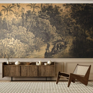 Fotobehang op maat Zelfklevend Deluxe Sticker - Expeditie naar de bron - Oerwoud, Amazonië, Tropen