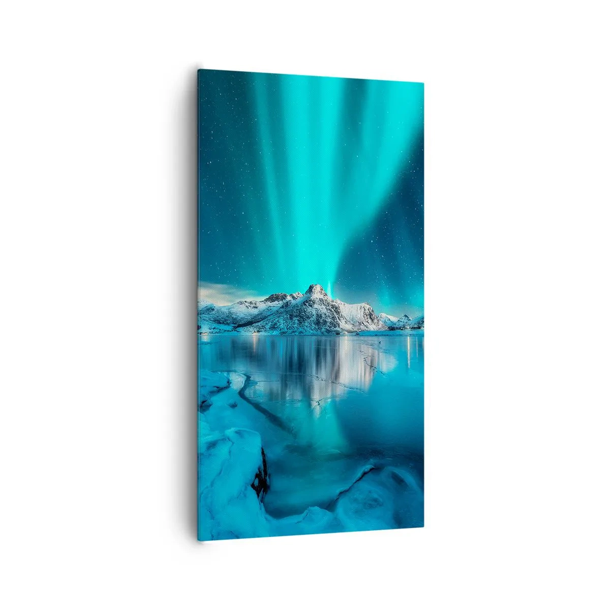 Schilderen op canvas - lichtnacht - 65x120 cm