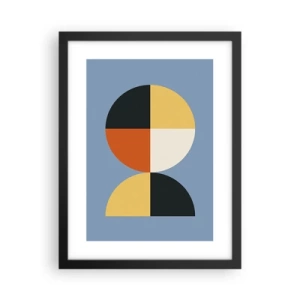 Poster in een zwarte lijst - Kijk en tel - 30x40 cm