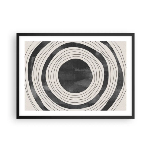 Poster in een zwarte lijst - Precies op het punt - 70x50 cm