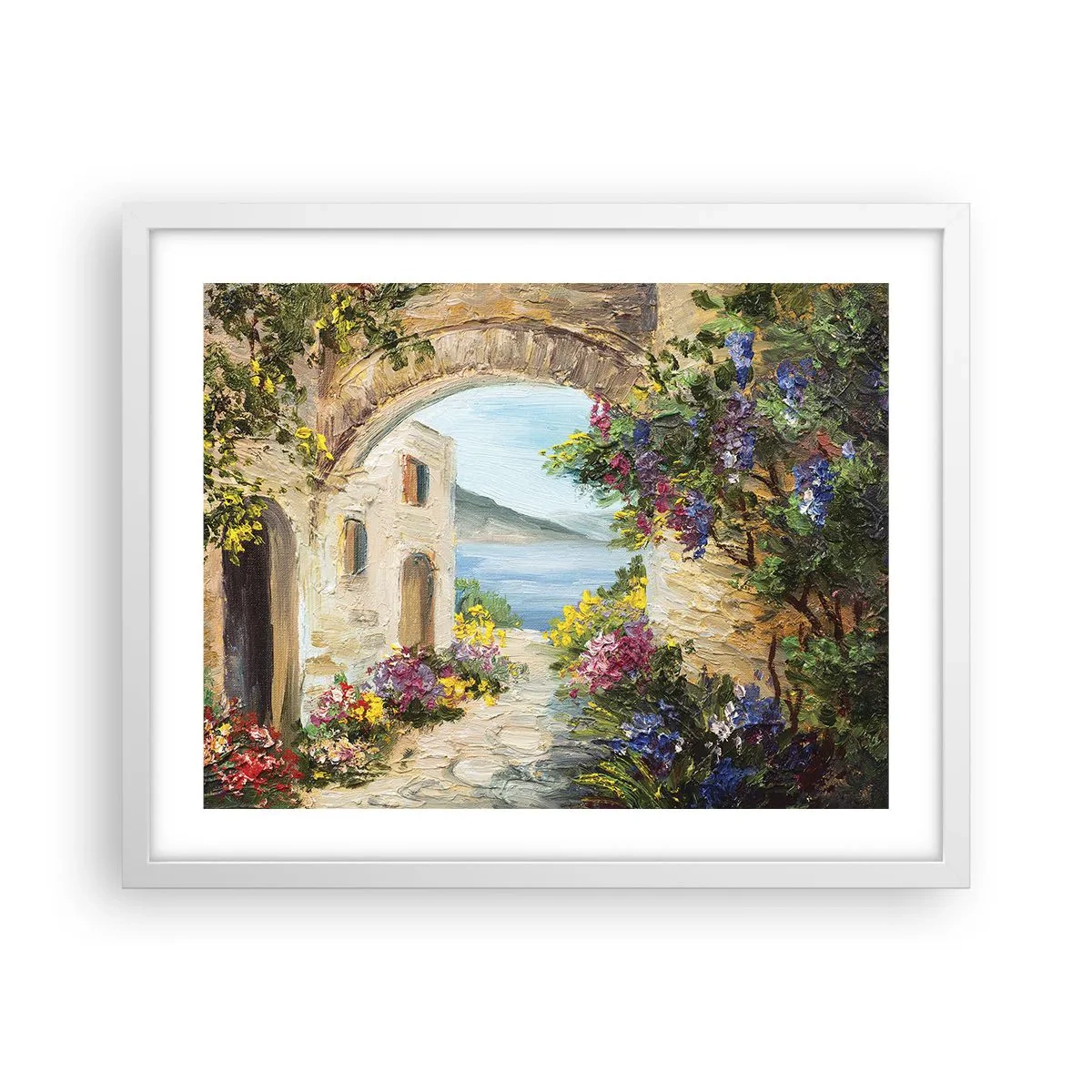 Poster in een witte lijst - De charme van een kustprovincie - 50x40 cm