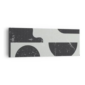 Schilderen op canvas - Compositie boven en onder - 140x50 cm