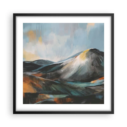 Poster in een zwarte lijst - Ruw en prachtig - 50x50 cm