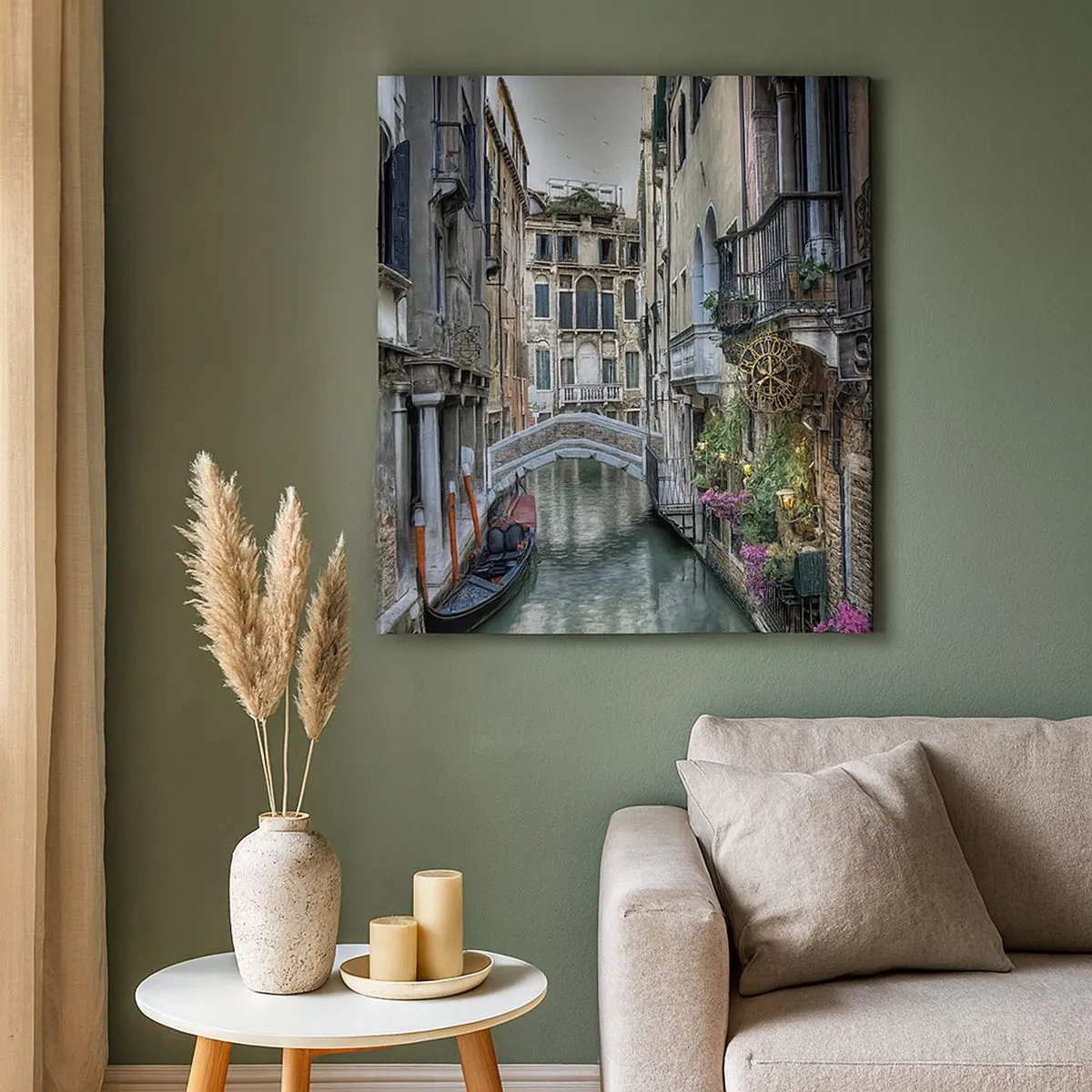 Schilderen op canvas - Eeuwenlang in stille reflectie - 30x30 cm