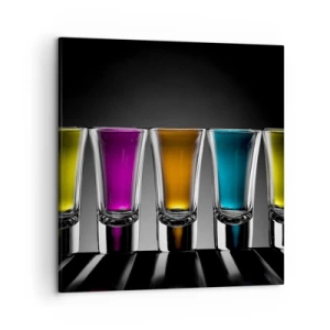 Schilderen op canvas - Kleuren van vreugde - 50x50 cm