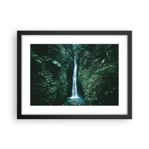 Poster in een zwarte lijst - Tropische spa - 40x30 cm