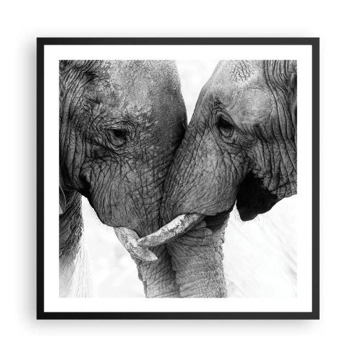 Poster in een zwarte lijst - Oprechte bekentenis - 60x60 cm