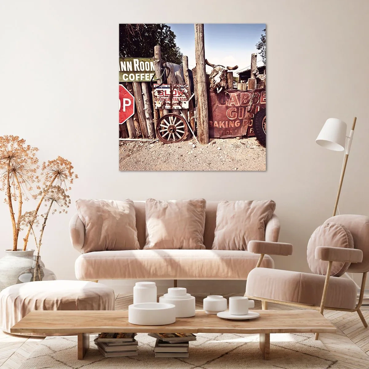 Schilderen op canvas - En de tijd is gestopt - 40x40 cm