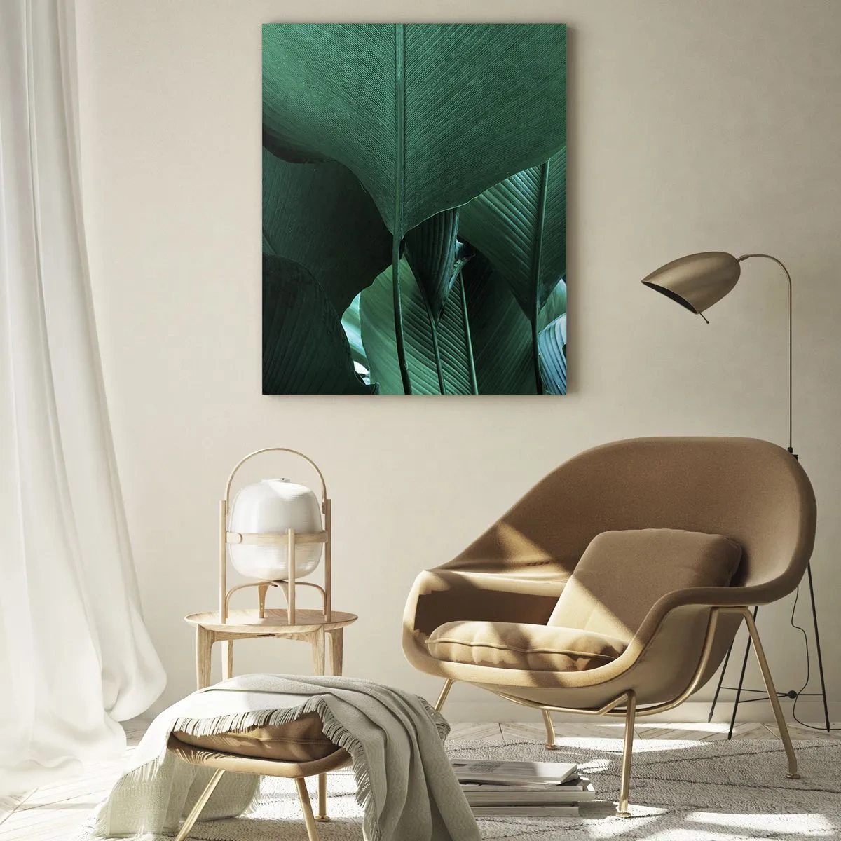 Schilderen op glas - Naar het licht gekeerd - 70x100 cm