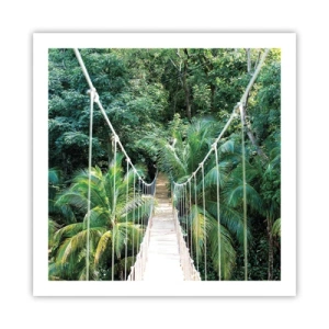 Poster - Welkom in de jungle! - 60x60 cm
