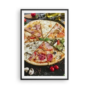 Poster in een zwarte lijst - Een scala aan smaken - 61x91 cm