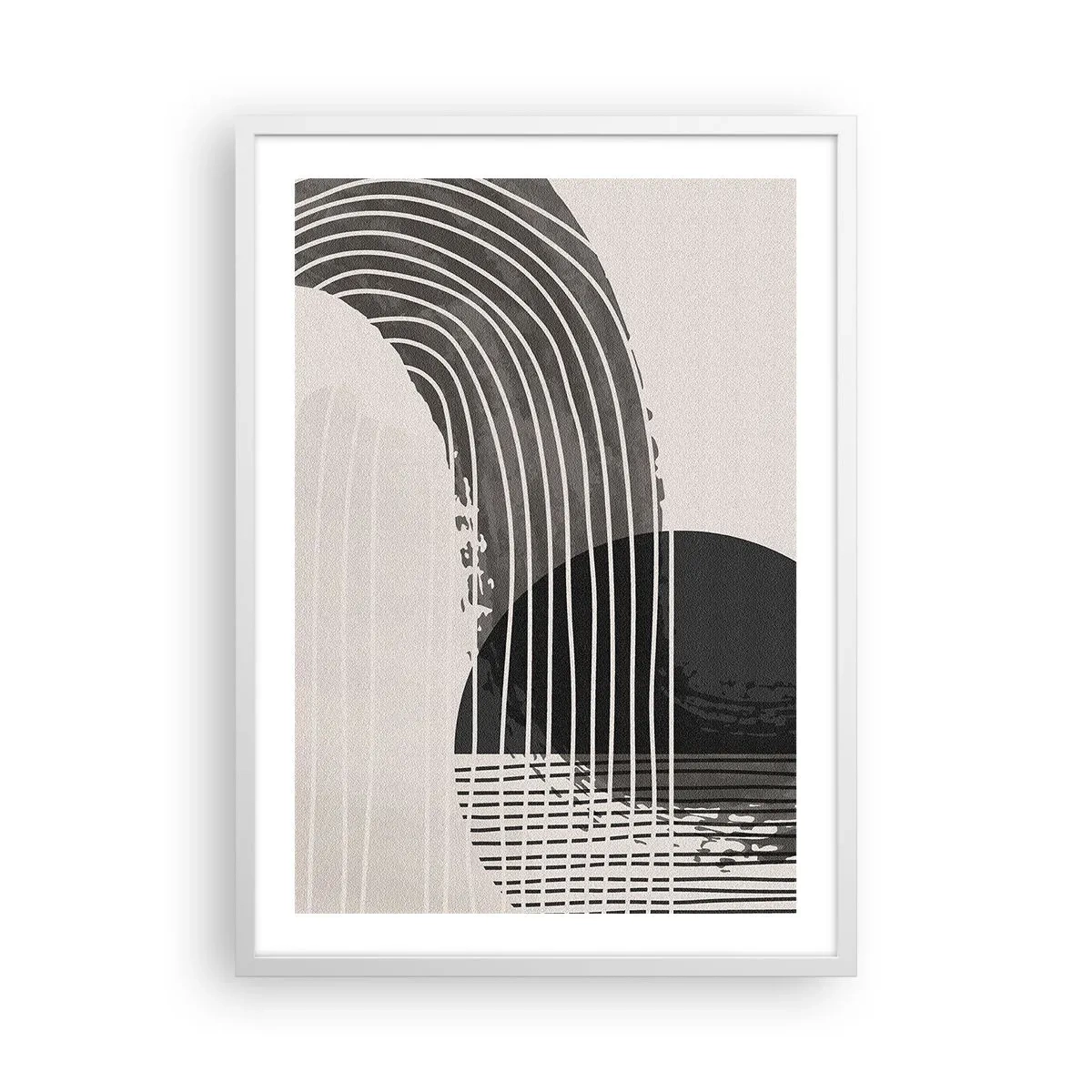 Poster in een witte lijst - Daar en terug - 50x70 cm