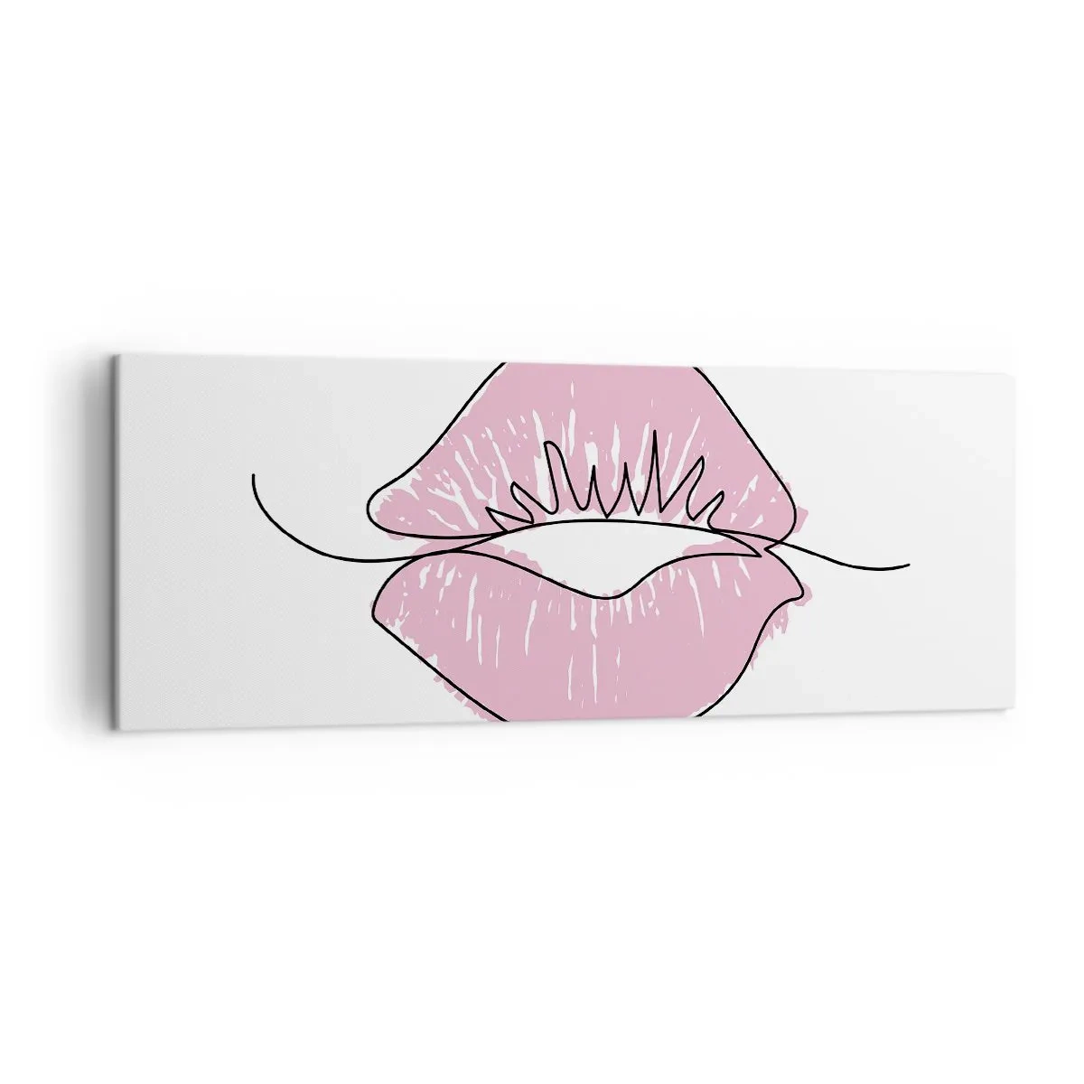 Schilderen op canvas - Klaar om te kussen? - 140x50 cm