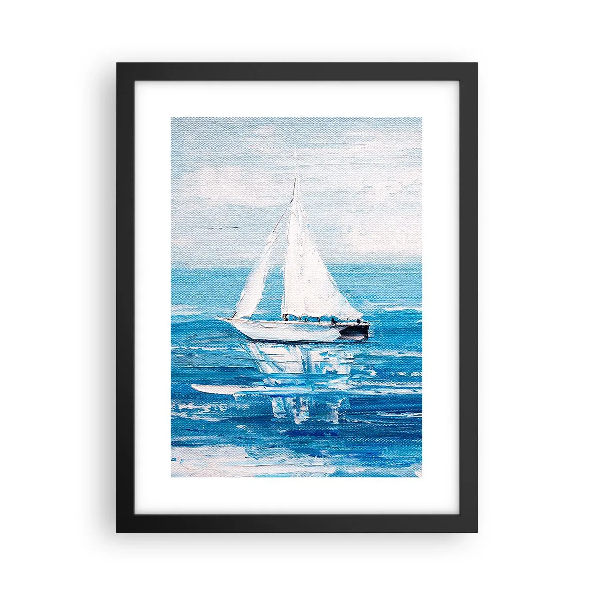 Poster in een zwarte lijst - Met een vriend aan mijn zijde - 30x40 cm