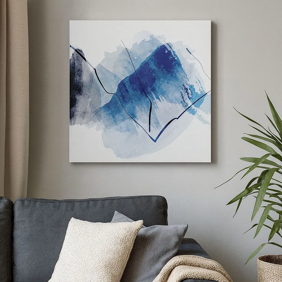 Schilderen op canvas - Ijsberg - 30x30 cm