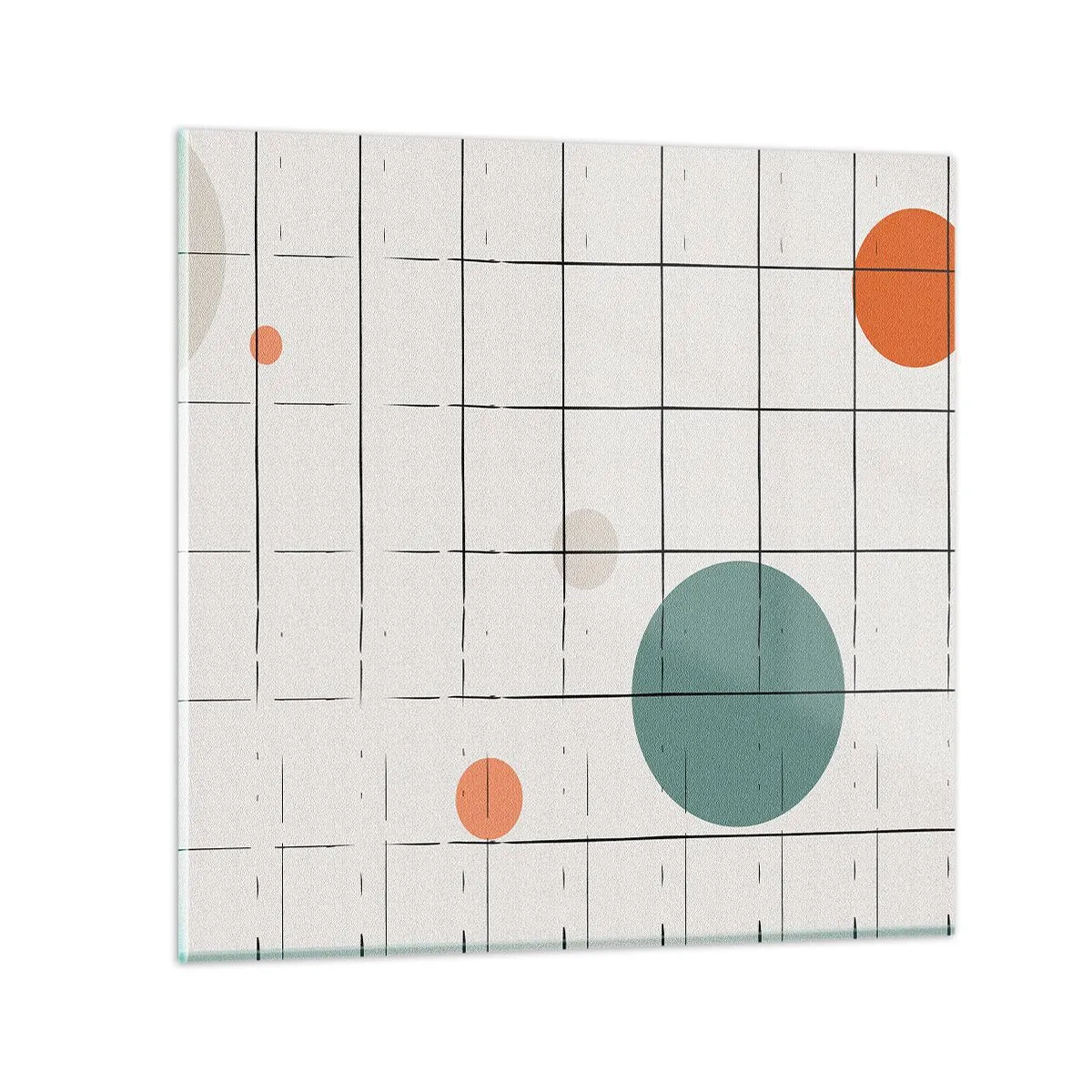 Schilderen op glas - Gevangen. Wij of zij? - 60x60 cm