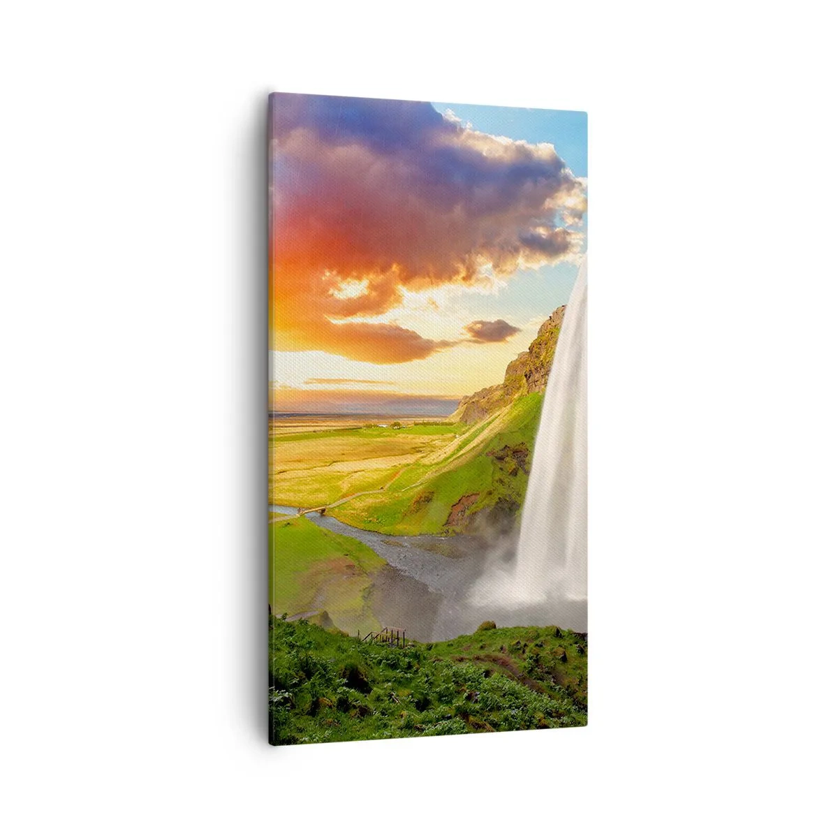 Schilderen op canvas - De volheid van de IJslandse zomer - 55x100 cm