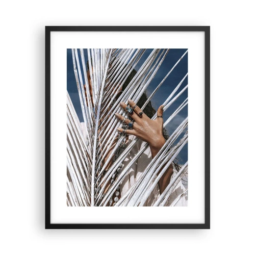 Poster in een zwarte lijst - Het meisje van de sjamaan? - 40x50 cm