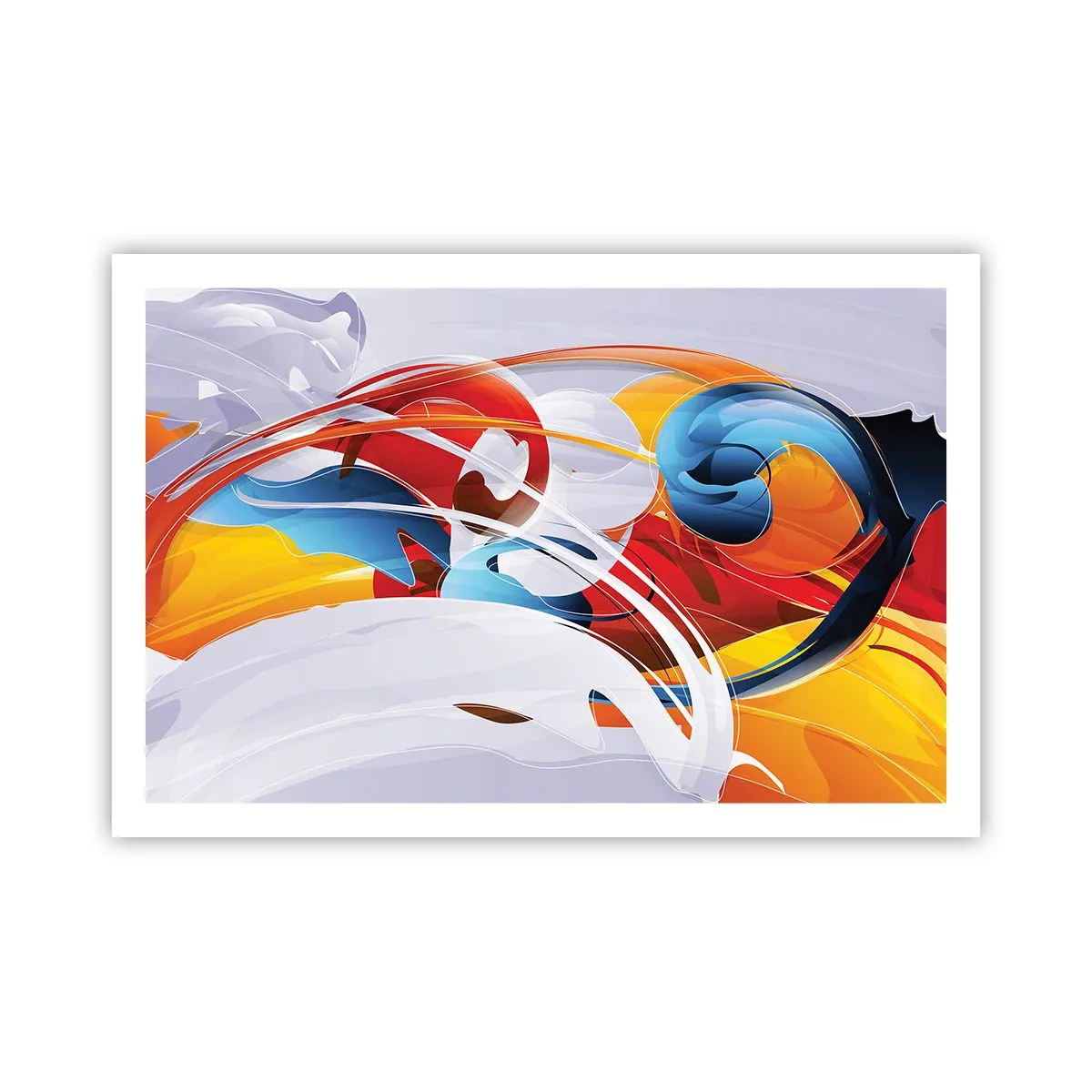 Poster - De dans van de elementen - 91x61 cm