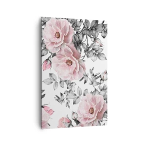 Schilderen op canvas - Verdwalen in de bloemen van de rozen - 80x120 cm