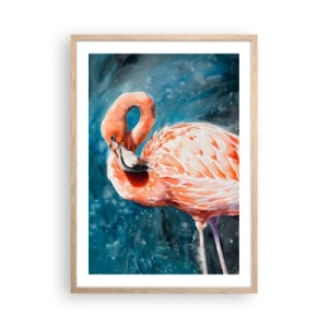 Een poster in een licht eiken lijst - Decoratief van aard - 50x70 cm