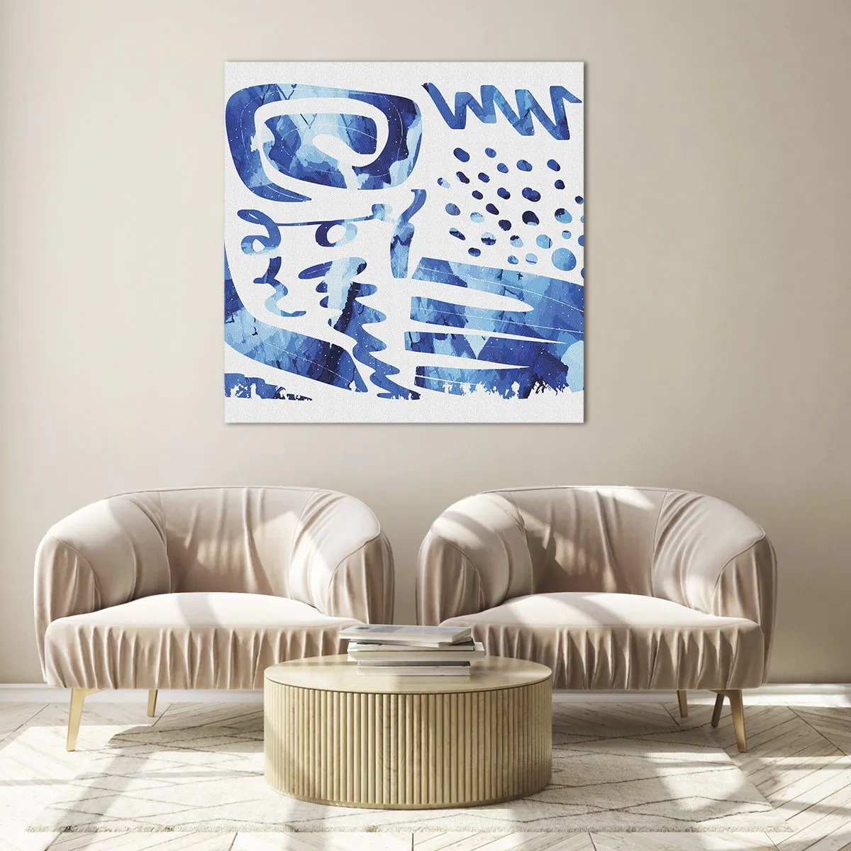 Schilderen op glas - Terug naar de wortels - 50x50 cm