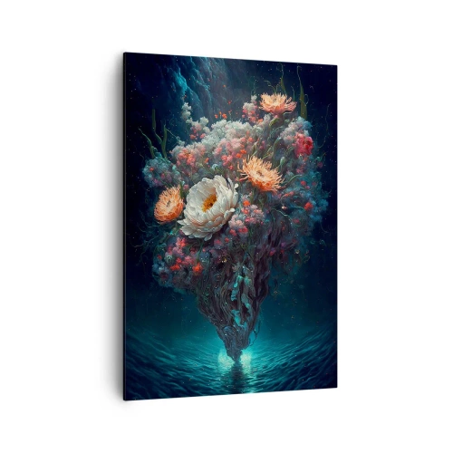 Schilderen op canvas - Een vreemde tuin - 70x100 cm