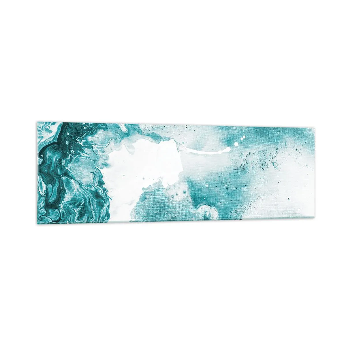 Schilderen op glas - Moerast van blauw - 160x50 cm