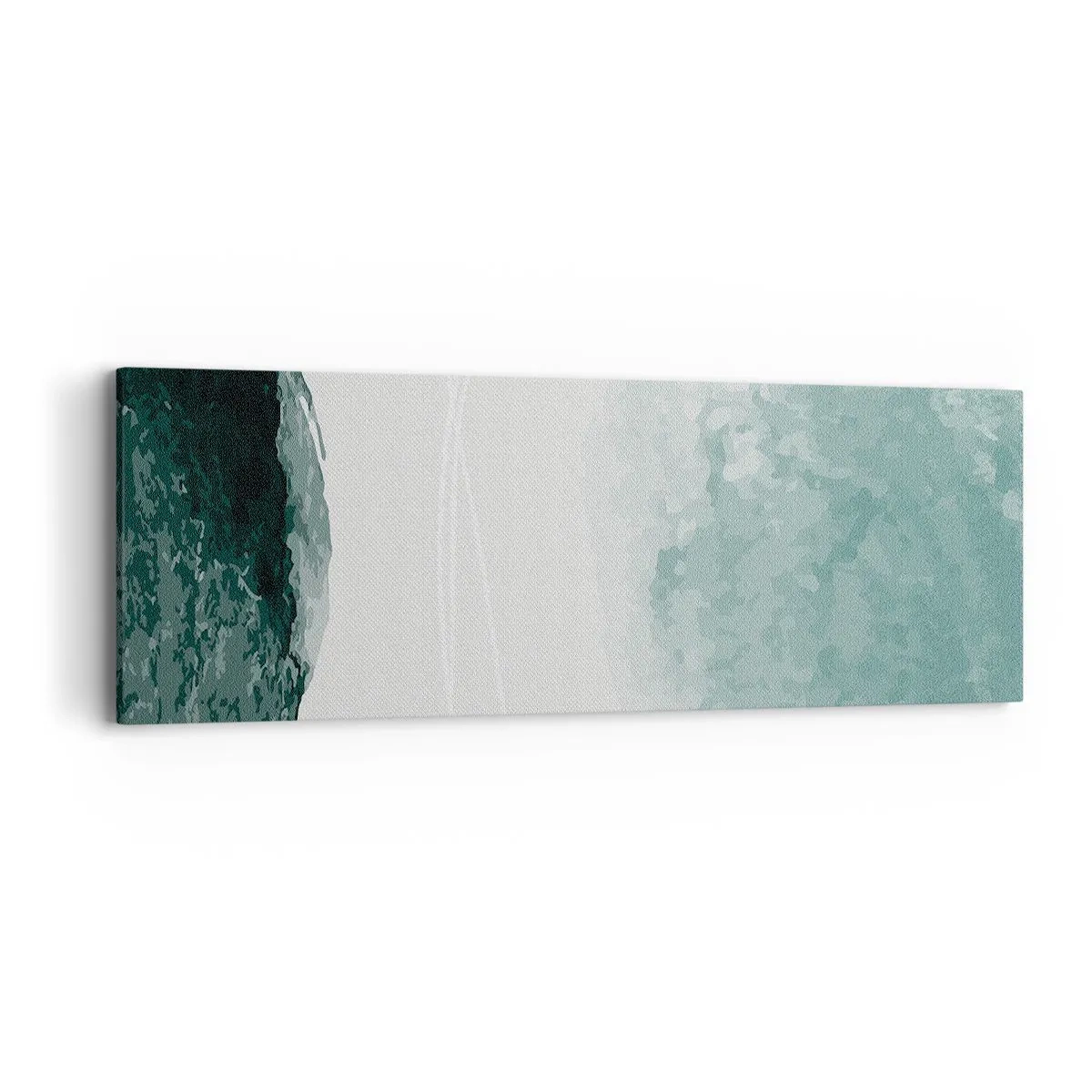 Schilderen op canvas - Ontmoeting met de mist - 90x30 cm