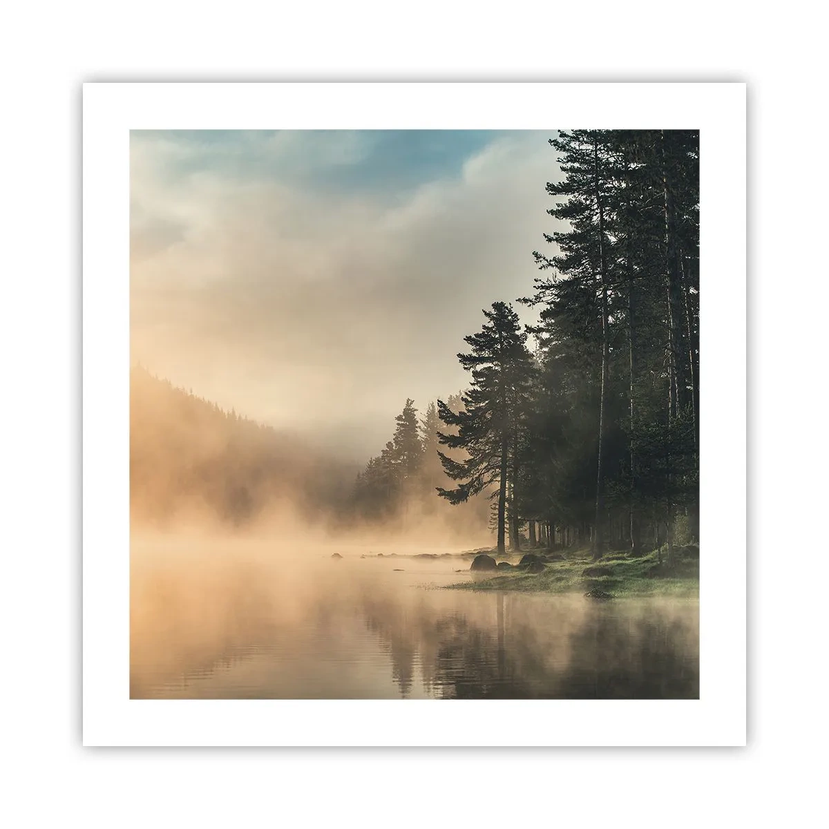 Poster - De geboorte van de dag - 50x50 cm
