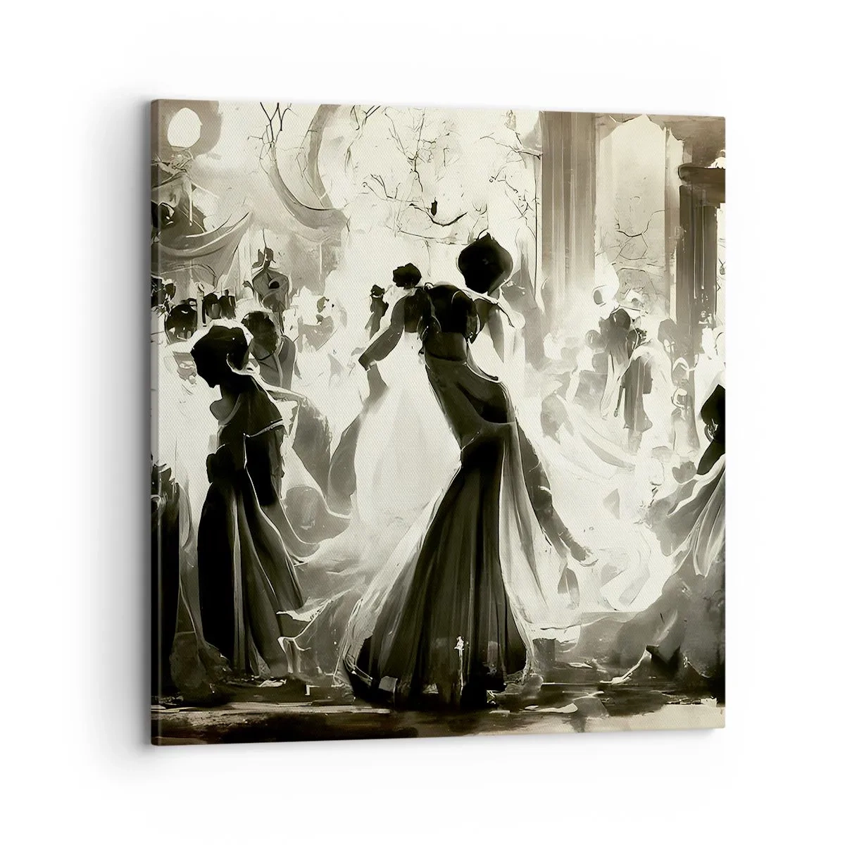 Schilderen op canvas - De grote maskerade - 70x70 cm