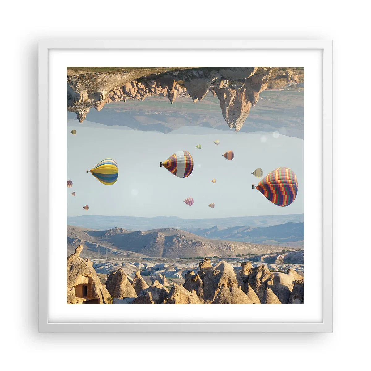 Poster in een witte lijst - Alles is hier mogelijk - 50x50 cm