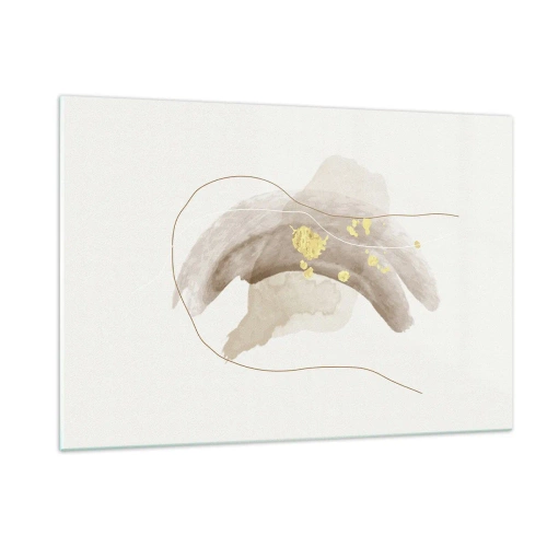 Schilderen op glas - Ontmoet in de ruimte - 120x80 cm