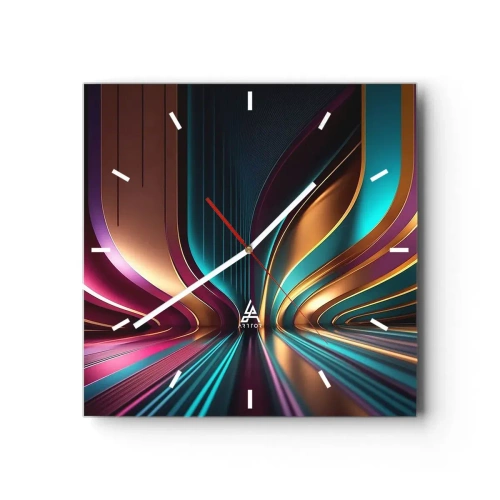Wandklok - Klok - Architectuur van licht - 30x30 cm