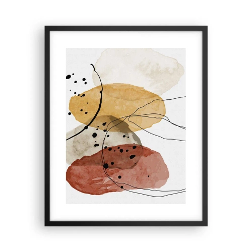 Poster in een zwarte lijst - Als lichte, transparante lucht - 40x50 cm