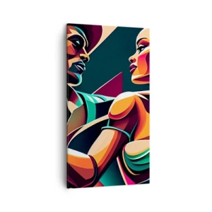 Schilderen op canvas - In het ritme van het hart - 45x80 cm