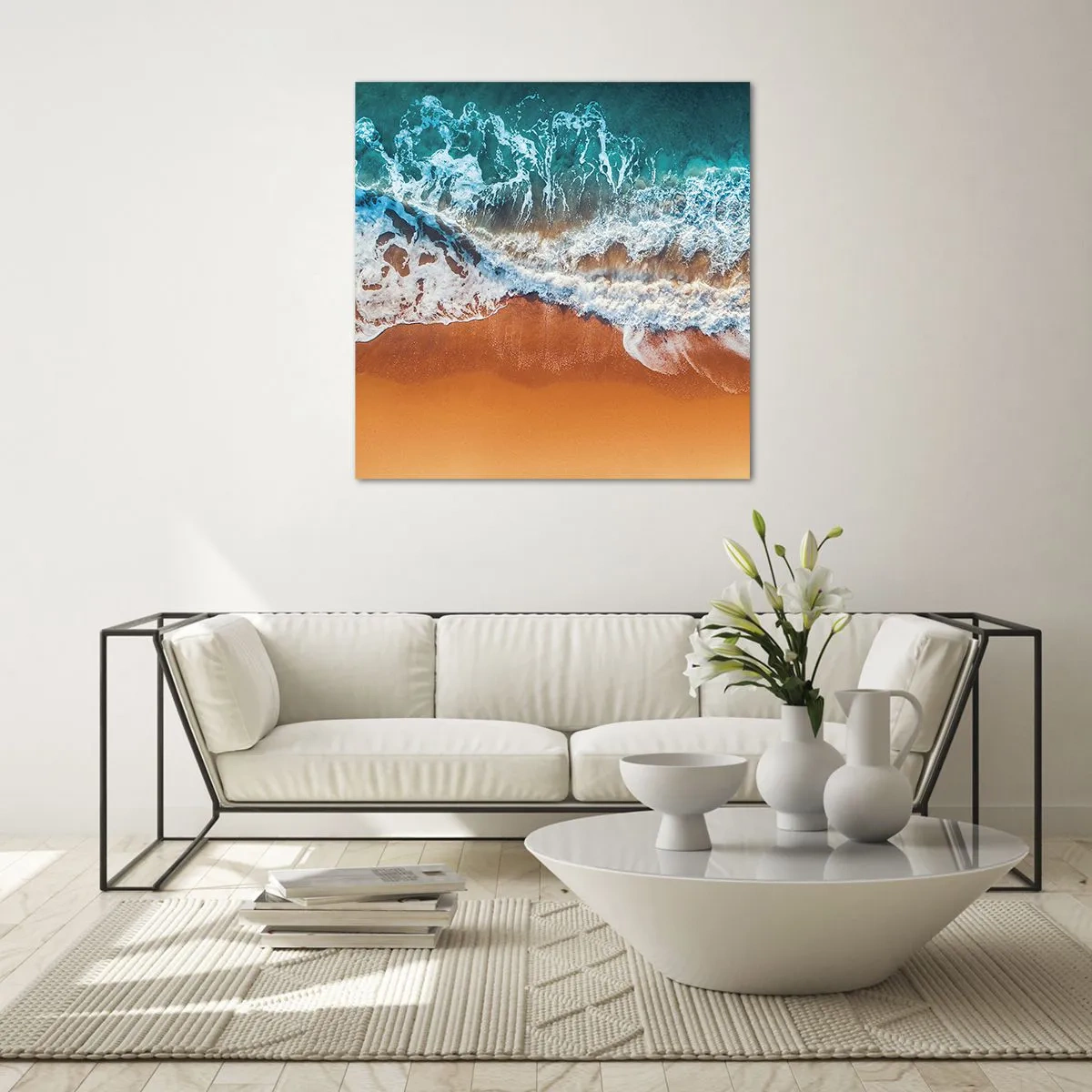 Schilderen op glas - Altijd hand in hand - 30x30 cm