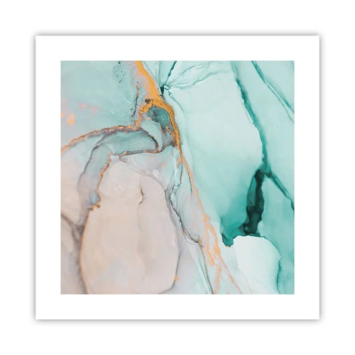 Poster - Een dans van vormen en kleuren - 40x40 cm